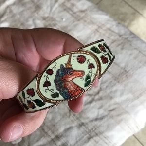 Vintage 70’s 80’s Unicorn Bangle Bracelet